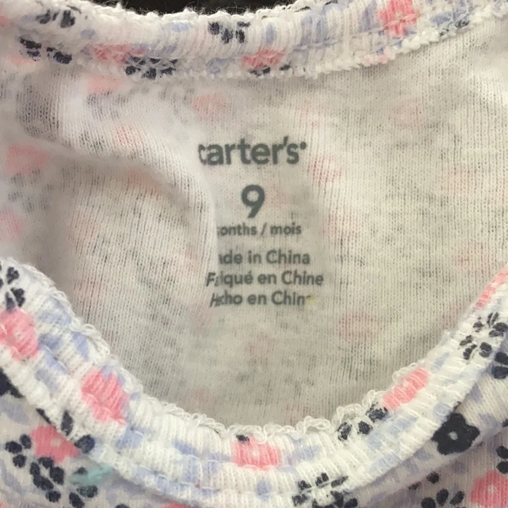Short sleeved carters one piece 9 months